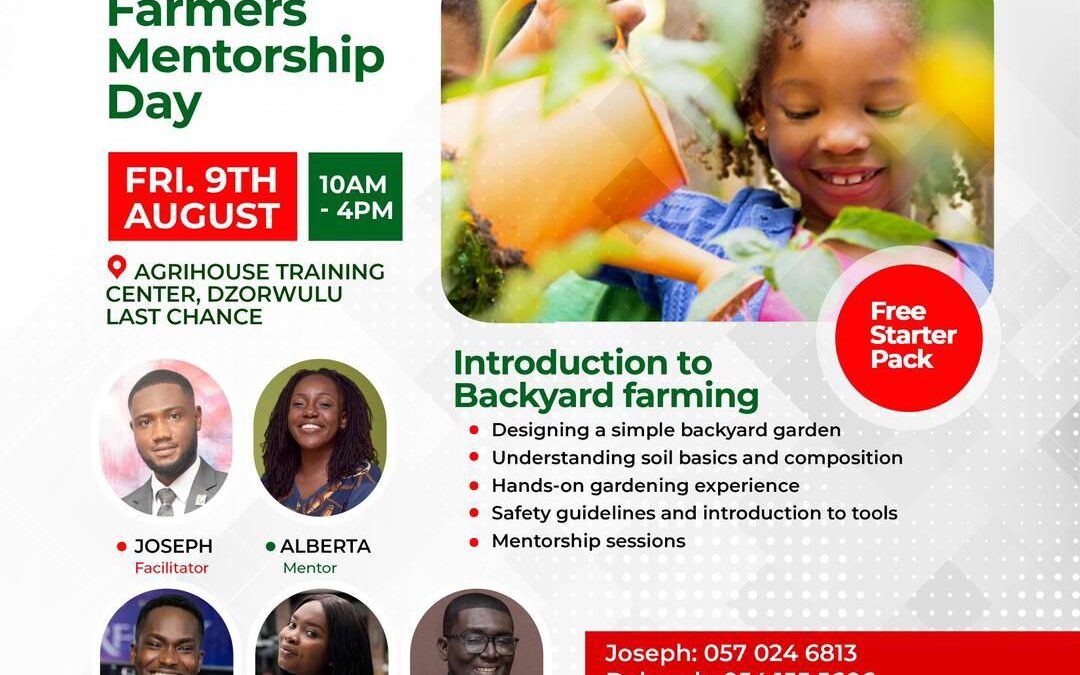 Agrihouse Foundation Host Junior Farmers Mentorship Day Today