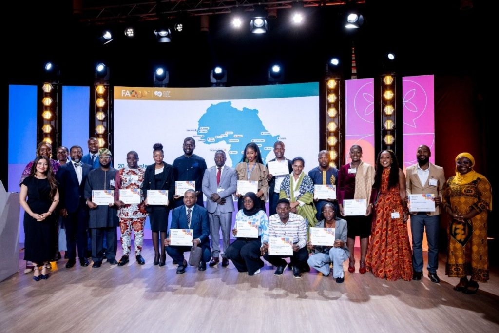A group picture of some of the newly launched WFF Africa chapters at the WFF Flagship Event
