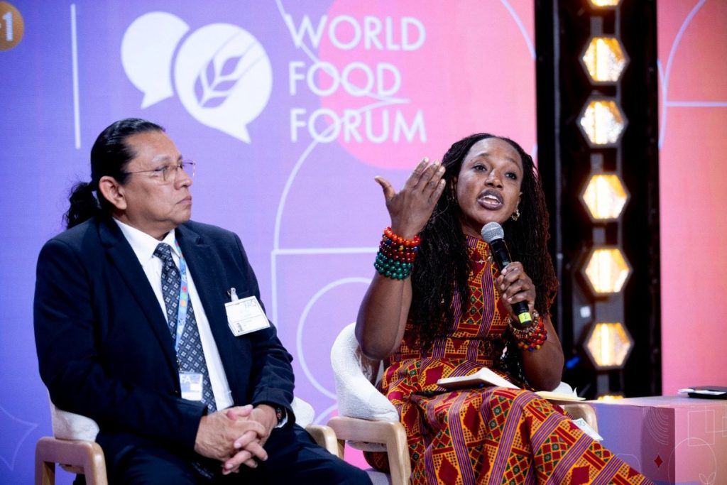 Orlando Sosa, the FAO Representative in Ethiopia, and Alberta Nana Akyaa Akosa, WFF Ghana National Chapter Lead
